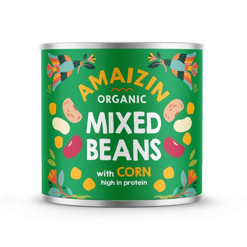 Bean mix with corn org 12x200g
